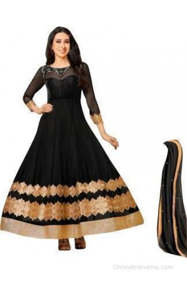 Giftsnfriends Georgette Embroidered Salwar Suit Dupatta Material